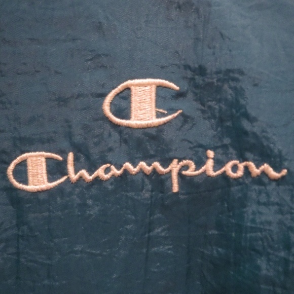 VINTAGE 90s CHAMPION LOGO HIP HOP HOODIE JACKET - Picture 3 of 8